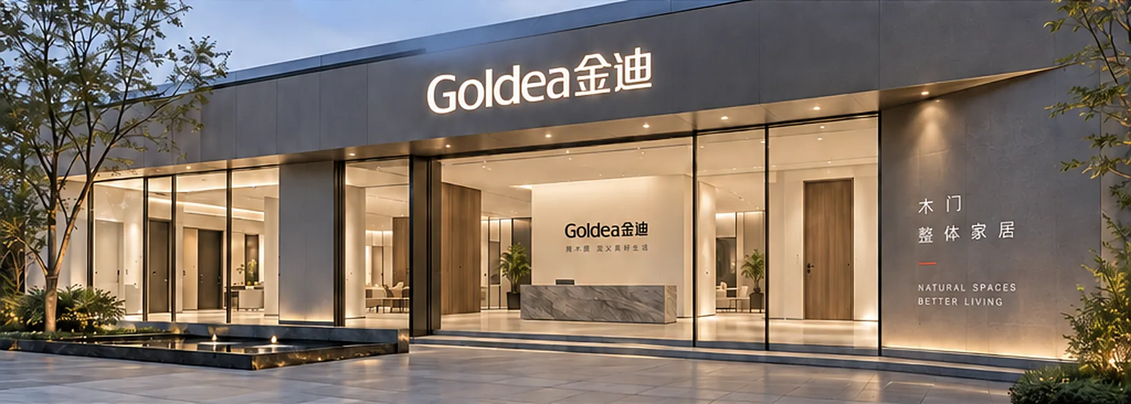 金迪总部展厅外立面夜景